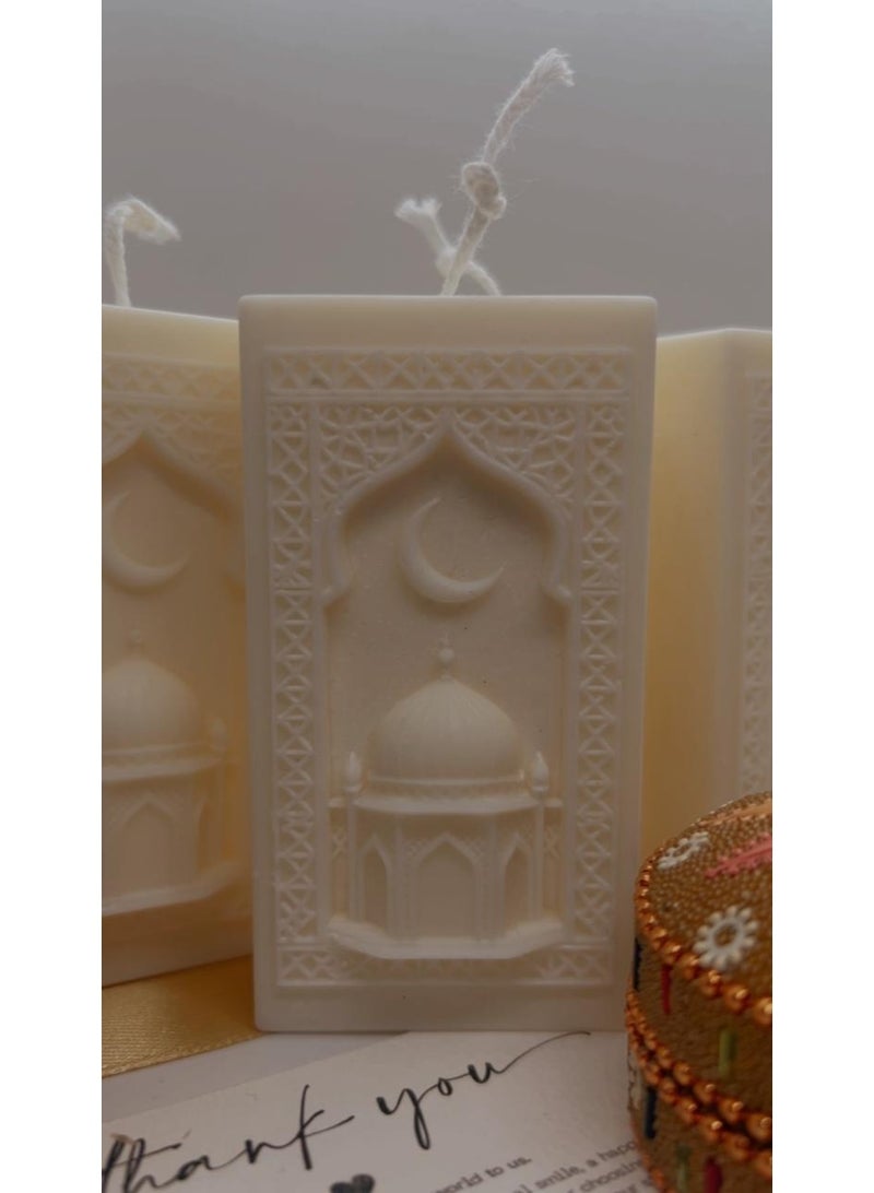 Serenity Candles شمعة رمضان سيرينيتي عود المحراب البيضاء – فتيل واحد (٧٧ جم) - Image 2